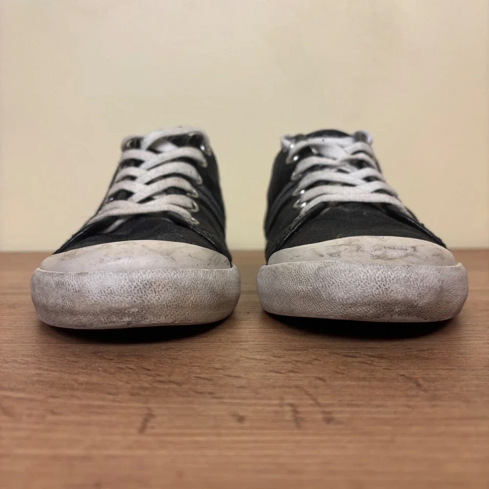 COACH Folly Signature Canvas Sneakers Black Women Size 7 Casual Everyday Comfort